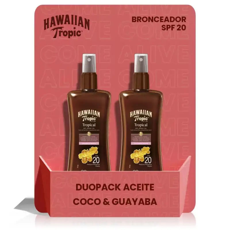 2x Hawaiian Tropic aceite bronceador 2x Hawaiian Tropic aceite bronceador