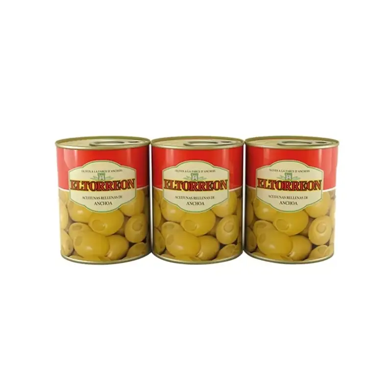 Aceitunas con anchoa SERPIS - El torreon - 18 latas de 50 gr cada una Aceitunas con anchoa SERPIS - El torreon - 18 latas de 50 gr cada una