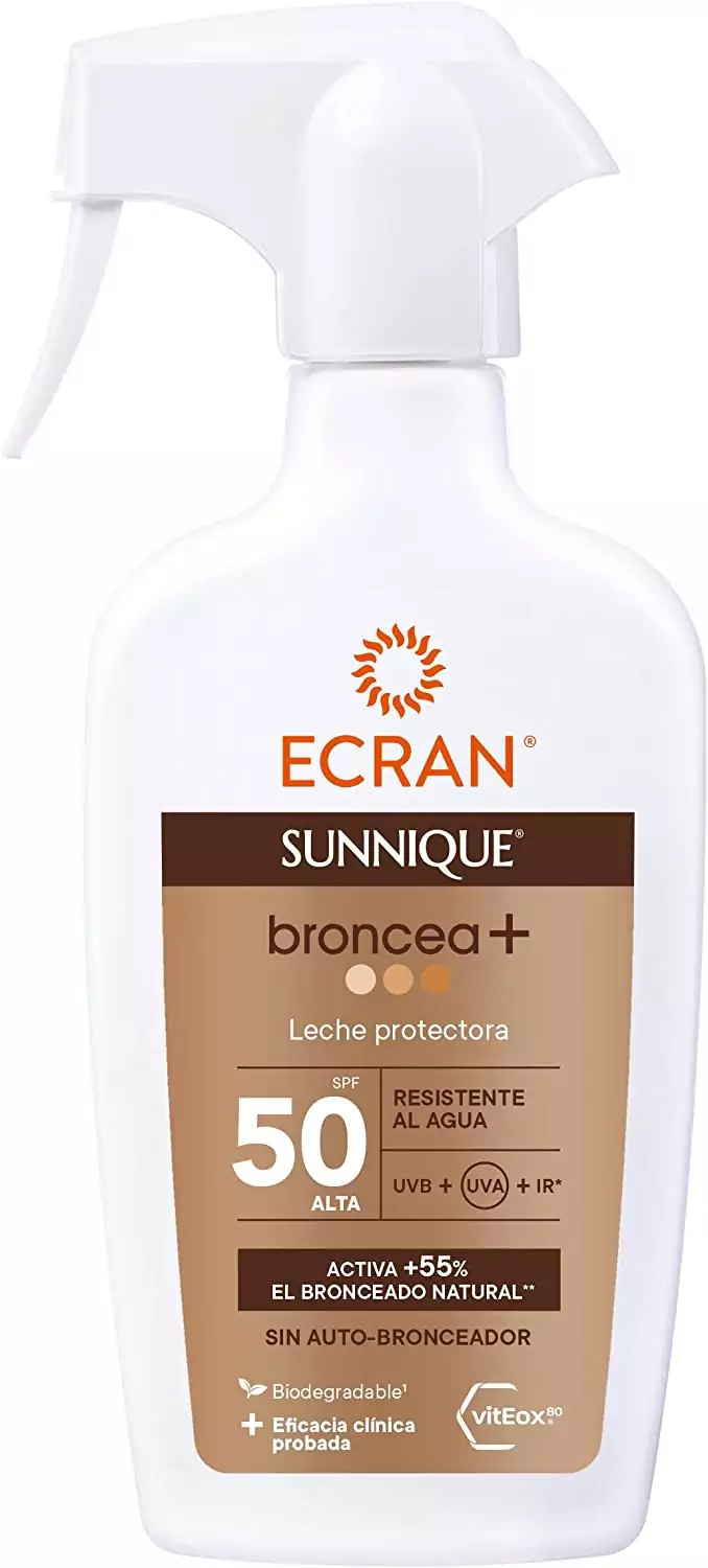 Ecran Sunnique Leche Protectora Solar Broncea+ SPF 50 en Spray Ecran Sunnique Leche Protectora Solar Broncea+ SPF 50 en Spray