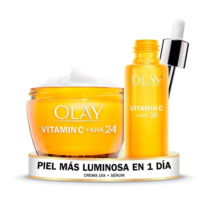 Pack Olay: Gel crema y sérum antimanchas Vitamina C + AHA24 Pack Olay: Gel crema y sérum antimanchas Vitamina C + AHA24