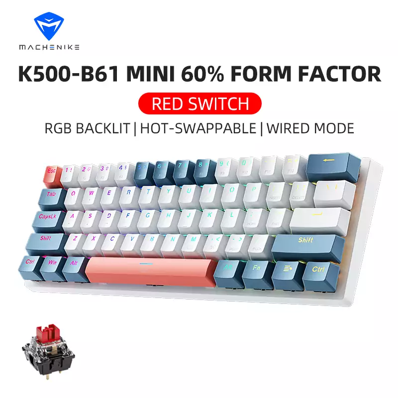 Mini teclado mecánico Machenike K500-B61 Mini teclado mecánico Machenike K500-B61