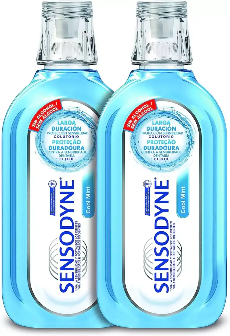 Pack 2 X 500 ml enjuagues bucales Sensodyne Cool Mint Pack 2 X 500 ml enjuagues bucales Sensodyne Cool Mint