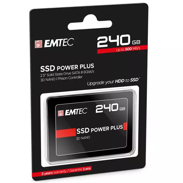 Emtec X150 SSD Power Plus 2.5" 240GB SATA 3 Emtec X150 SSD Power Plus 2.5" 240GB SATA 3