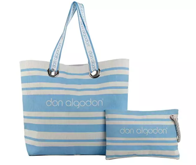 Capazo playa y bolso de mano Don algodón Capazo playa y bolso de mano Don algodón