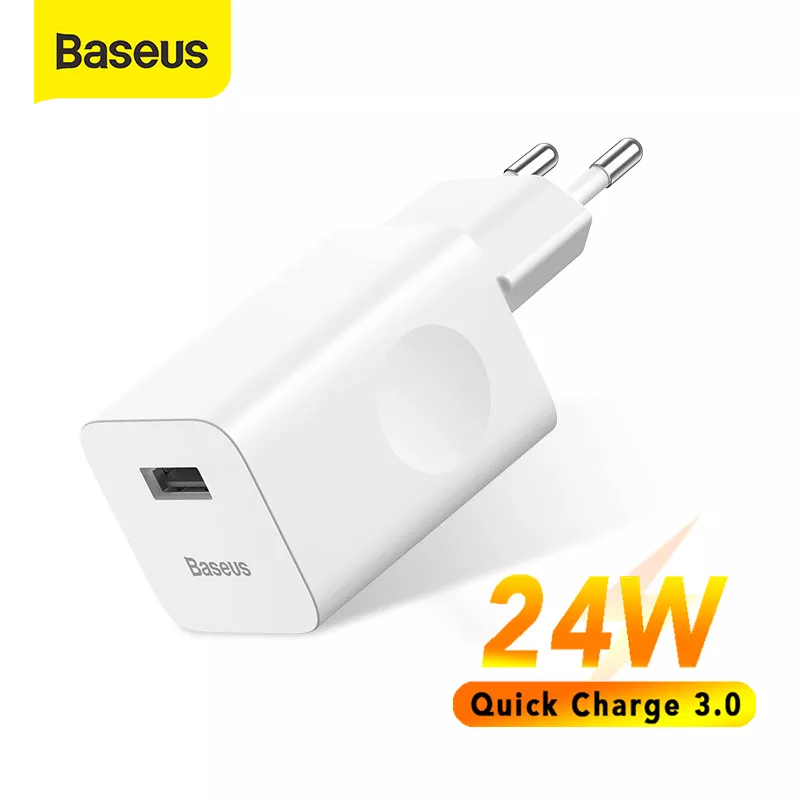 Cargador Baseus USB 3.0 24W Cargador Baseus USB 3.0 24W