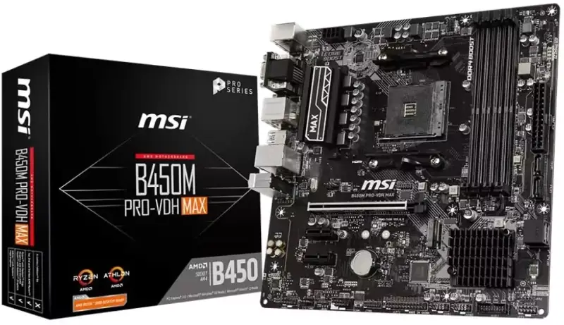 Placa Base MSI B450M Pro-VDH MAX B450 Placa Base MSI B450M Pro-VDH MAX B450