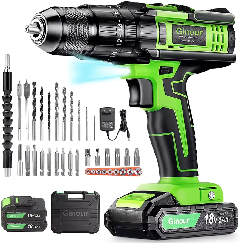 Taladro Atornillador Ginour de 18V Taladro Atornillador Ginour de 18V