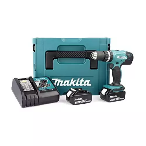 Taladro profesional Makita DHP453RFJ + 2 baterías 18V 3Ah Li-ion + maletín original Makita Taladro profesional Makita DHP453RFJ + 2 baterías 18V 3Ah Li-ion + maletín original Makita