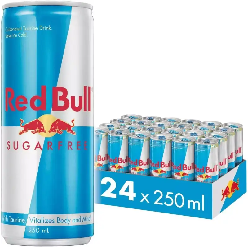 Doble Pack de 24 Latas Red Bull sin azúcar (Total 48 latas) Doble Pack de 24 Latas Red Bull sin azúcar (Total 48 latas)