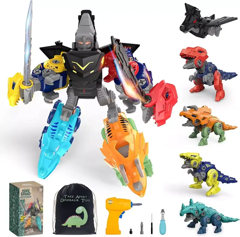Pack de 5 Juguetes de Dinosaurios desmontables Pack de 5 Juguetes de Dinosaurios desmontables