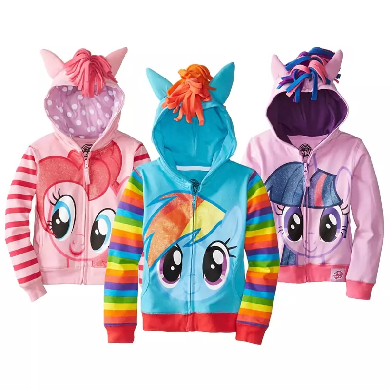 Chaqueta de Little Pony con capucha para niños Chaqueta de Little Pony con capucha para niños