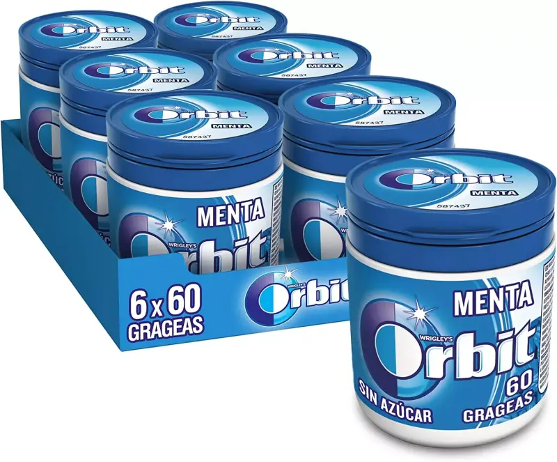 6x 60 Chicles Orbit Menta 6x 60 Chicles Orbit Menta