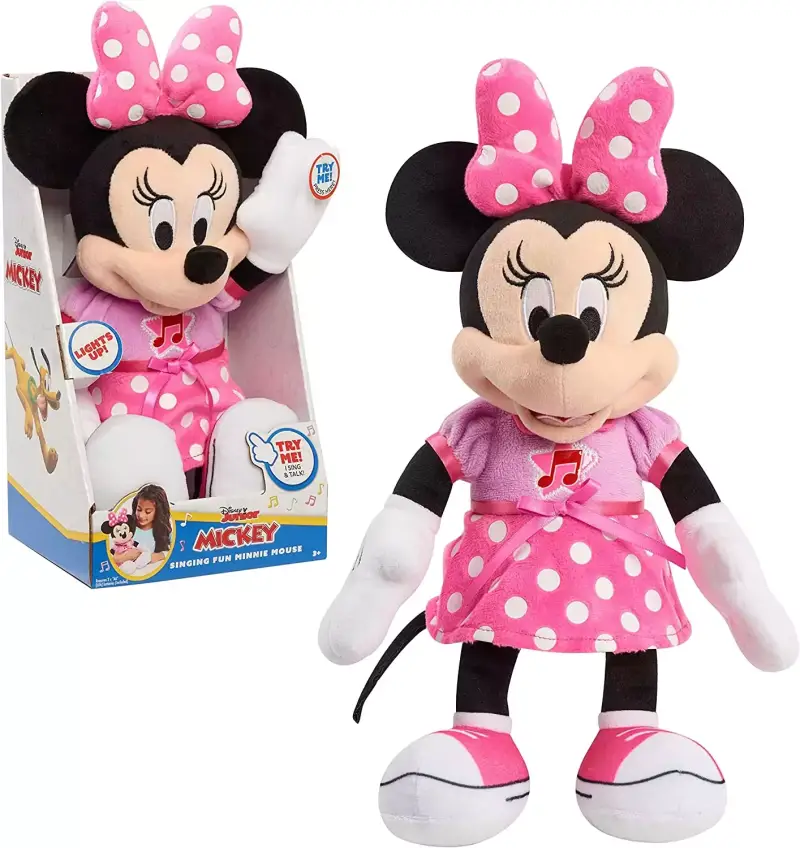 Peluche de Minnie Mouse musical luces y sonidos Peluche de Minnie Mouse musical luces y sonidos