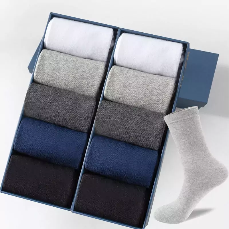 Calcetines largos de algodón para hombre 20 pares Calcetines largos de algodón para hombre 20 pares