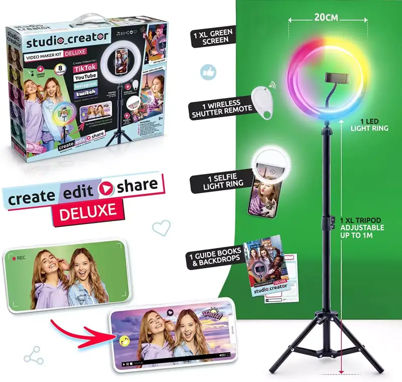 Kit de estudio Influencer para Video Canal Toys Kit de estudio Influencer para Video Canal Toys