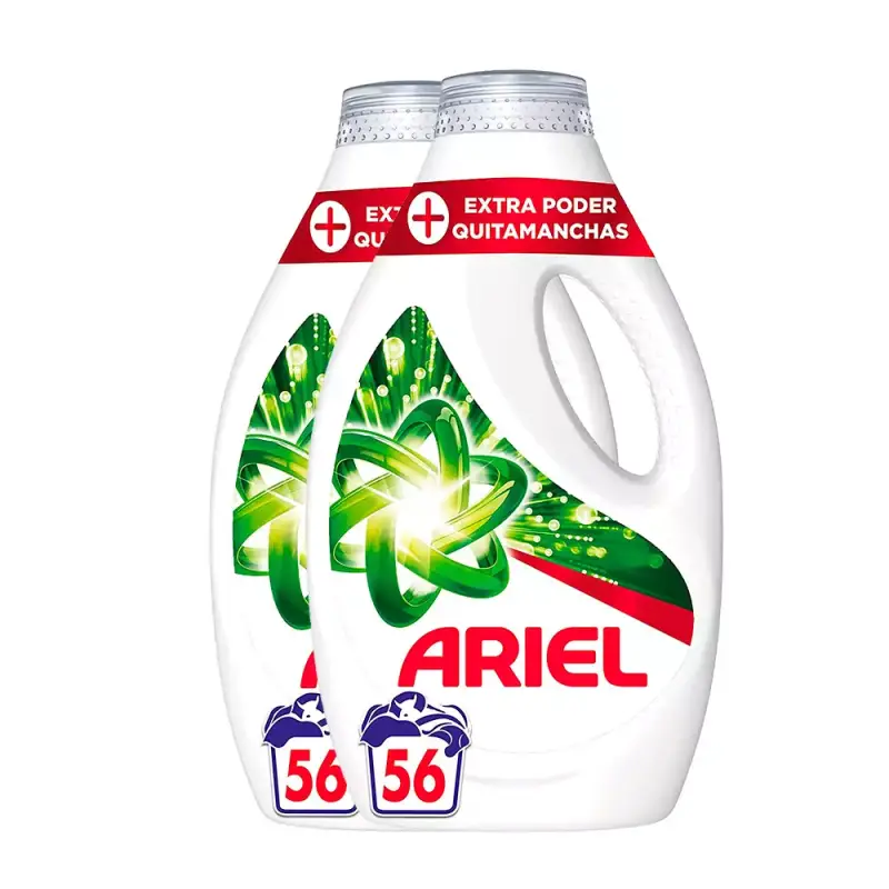 Ariel Detergente Líquido Quitamanchas 2x56 Lavados Ariel Detergente Líquido Quitamanchas 2x56 Lavados