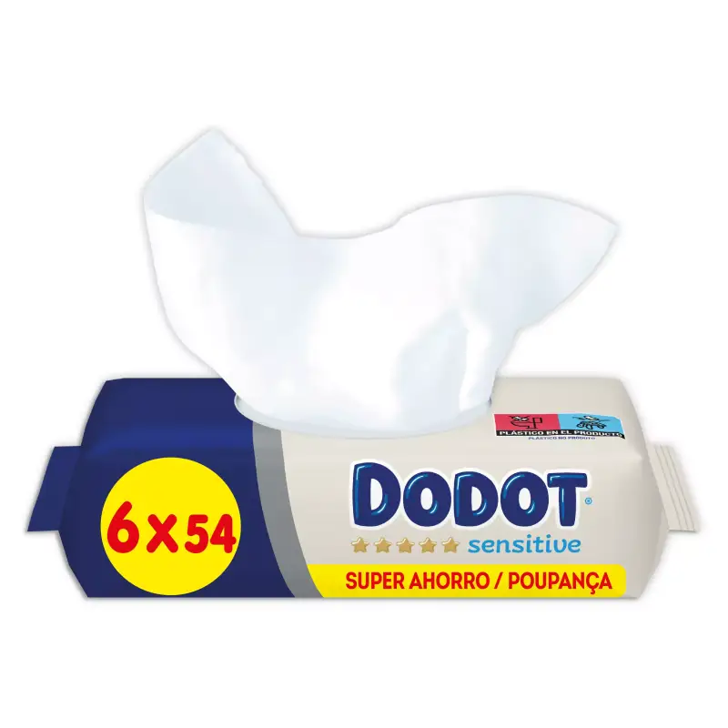 324 Toallitas toallitas Dodot Sensitive para Bebé 324 Toallitas toallitas Dodot Sensitive para Bebé