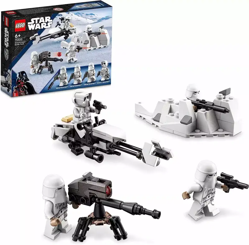 LEGO Star Wars Pack de Batalla: Soldados de Las Nieves, 4 Mini Figuras, Armas y Moto de Juguete LEGO Star Wars Pack de Batalla: Soldados de Las Nieves, 4 Mini Figuras, Armas y Moto de Juguete