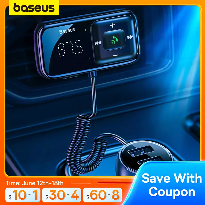 Baseus Kit de manos libres con cargador para coche Baseus Kit de manos libres con cargador para coche