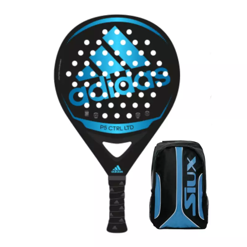 Pack pala de pádel Adidas P5 CTRL LTD Blue + Mochila Siux Pack pala de pádel Adidas P5 CTRL LTD Blue + Mochila Siux
