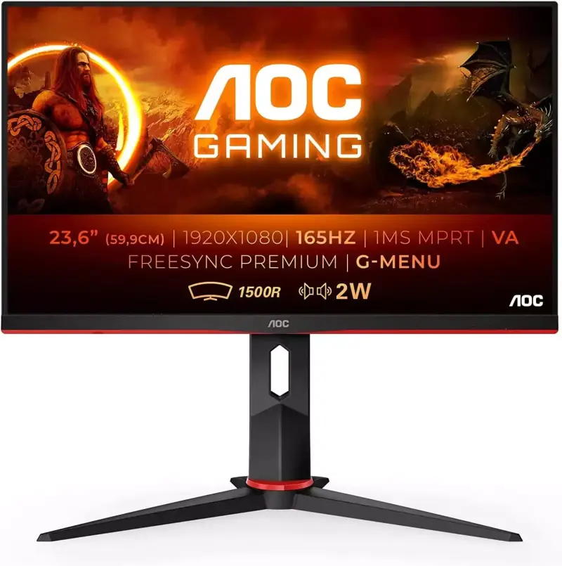 Monitor Gaming AOC Curved 24" 165Hz 1ms Monitor Gaming AOC Curved 24" 165Hz 1ms