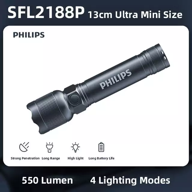 Linterna LED recargable Philips SFL2188P Linterna LED recargable Philips SFL2188P
