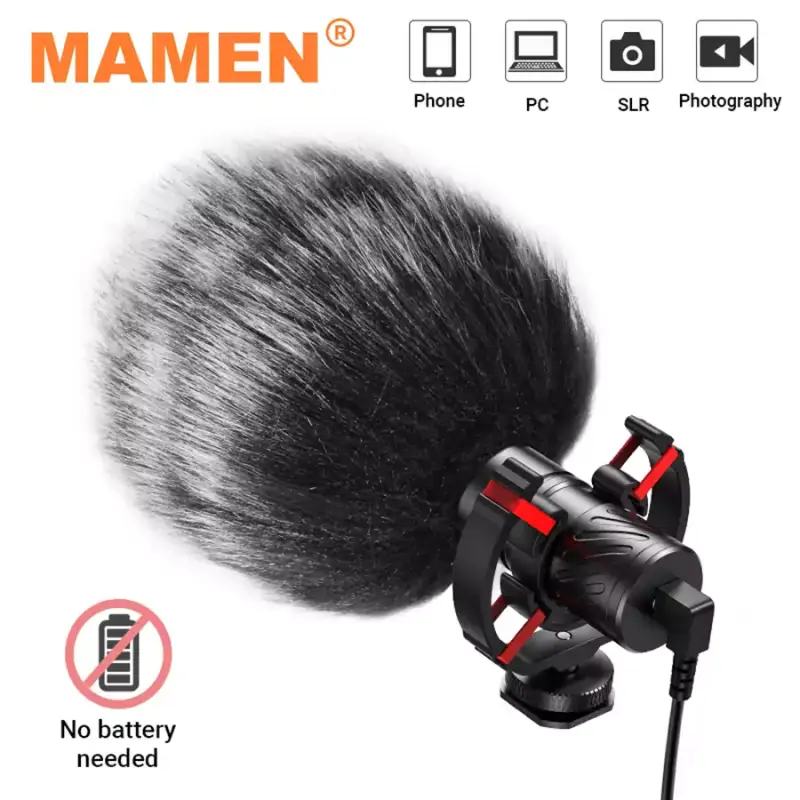 Set micrófono de cámara DSLR profesional cardioide Set micrófono de cámara DSLR profesional cardioide