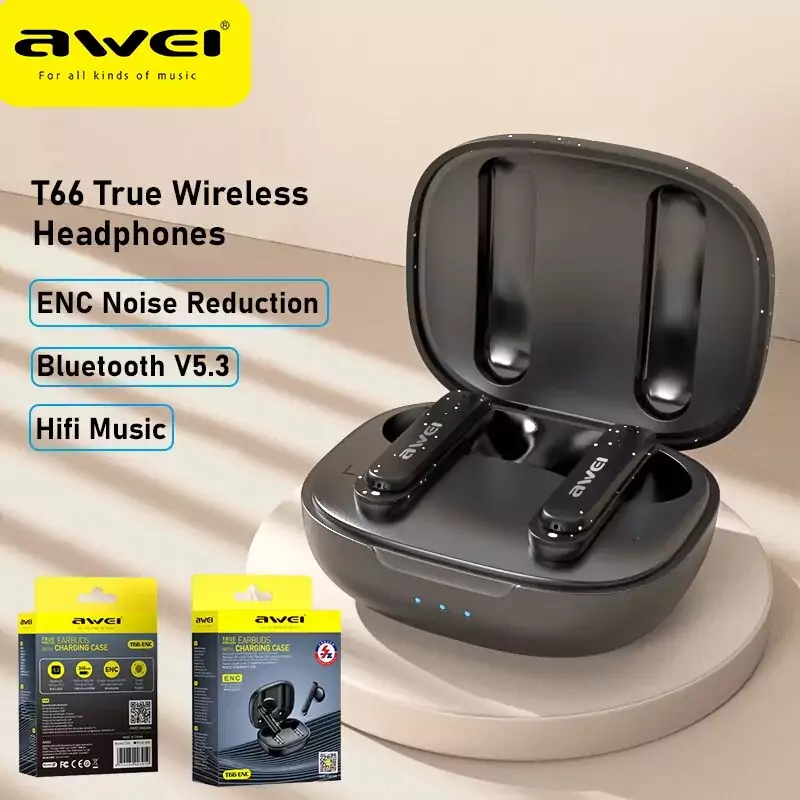 Auriculares inalámbricos Awei T66 BT 5.3 Auriculares inalámbricos Awei T66 BT 5.3