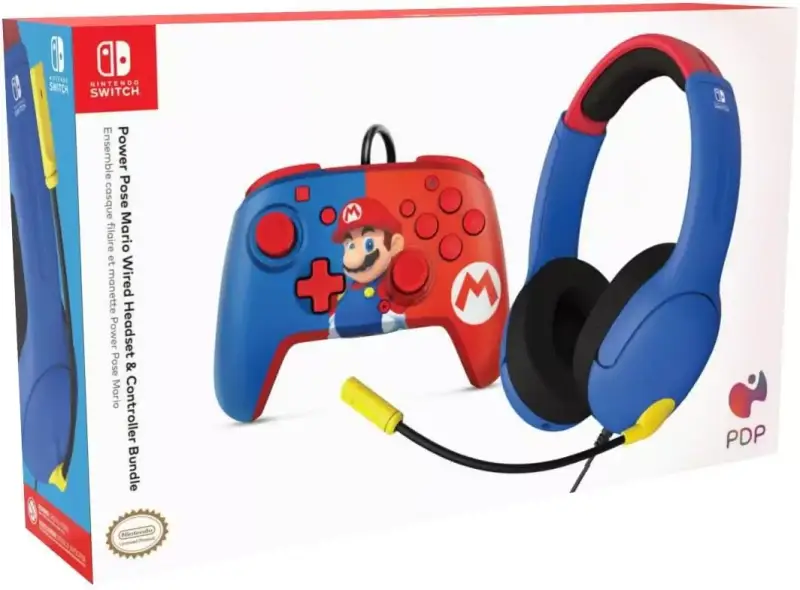 Mando y Auriculares PDP Mario Bundle Mando y Auriculares PDP Mario Bundle