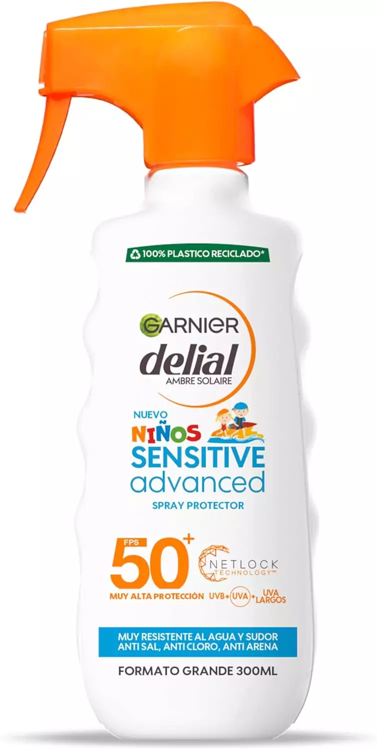 Protector Solar Spray Niños Delial Resistente al Agua SPF50+ 270 ml Protector Solar Spray Niños Delial Resistente al Agua SPF50+ 270 ml