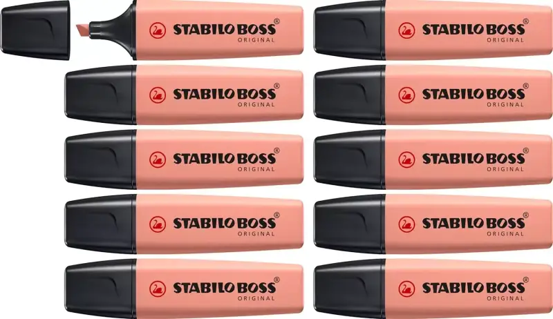 Caja 10ud Marcador fluorescente STABILO BOSS Caja 10ud Marcador fluorescente STABILO BOSS
