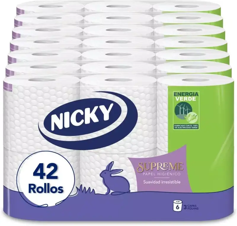 42 Rollos Papel Higiénico Nicky Supreme 42 Rollos Papel Higiénico Nicky Supreme