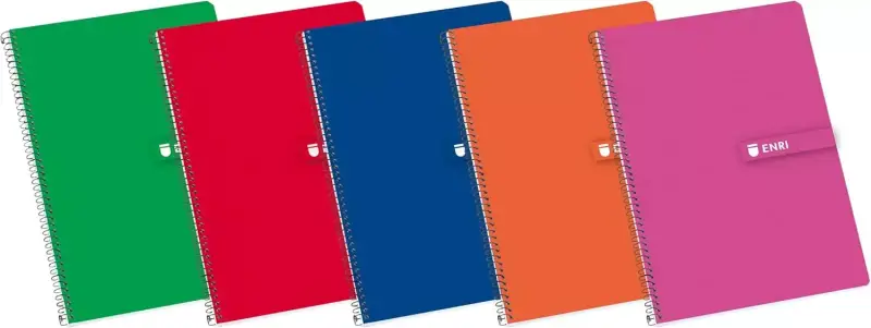 Pack 5 cuadernos Enri A4 80 hojas Pack 5 cuadernos Enri A4 80 hojas