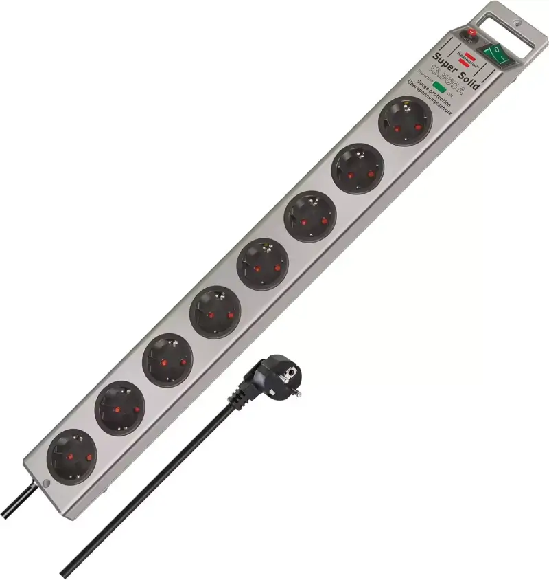 Regleta Brennenstuhl con 8 Tomas y Protección Sobretensiones Regleta Brennenstuhl con 8 Tomas y Protección Sobretensiones