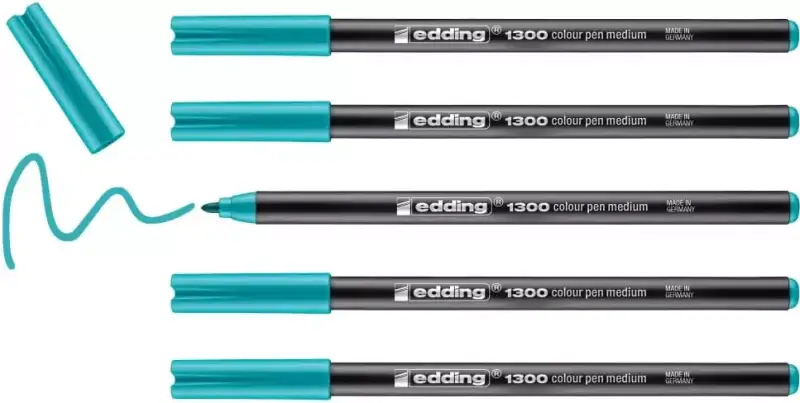 5x Edding 1300 rotulador turquesa 5x Edding 1300 rotulador turquesa