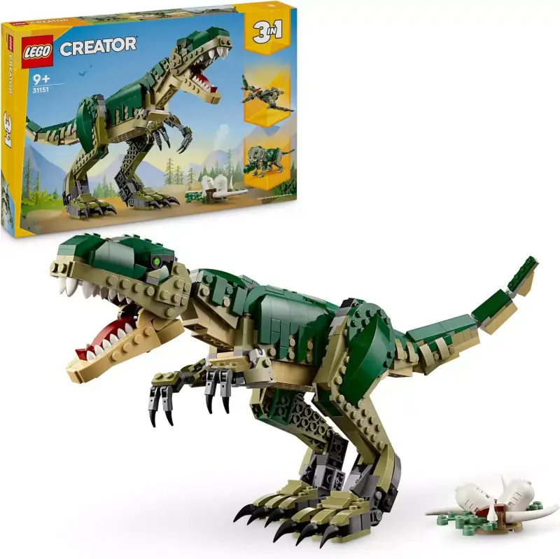 Lego Creator 3 en 1 T. Rex Convertible en Triceratops o Pterodáctilo Lego Creator 3 en 1 T. Rex Convertible en Triceratops o Pterodáctilo