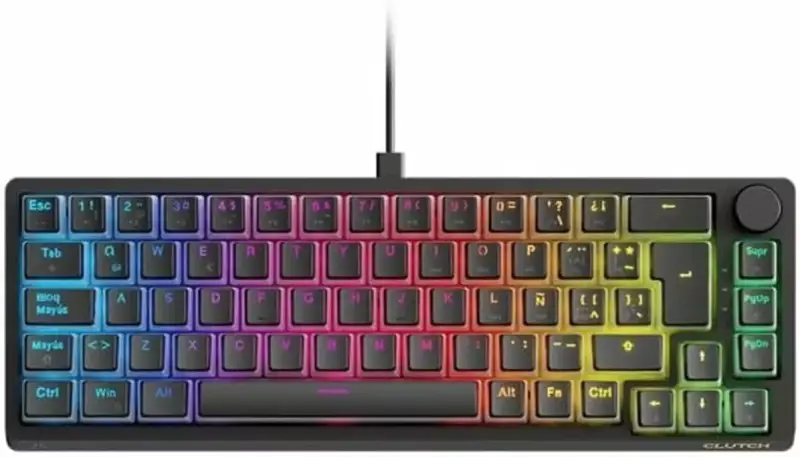 Forgeon Teclado Gaming Clutch Negro QWERTY Español Forgeon Teclado Gaming Clutch Negro QWERTY Español