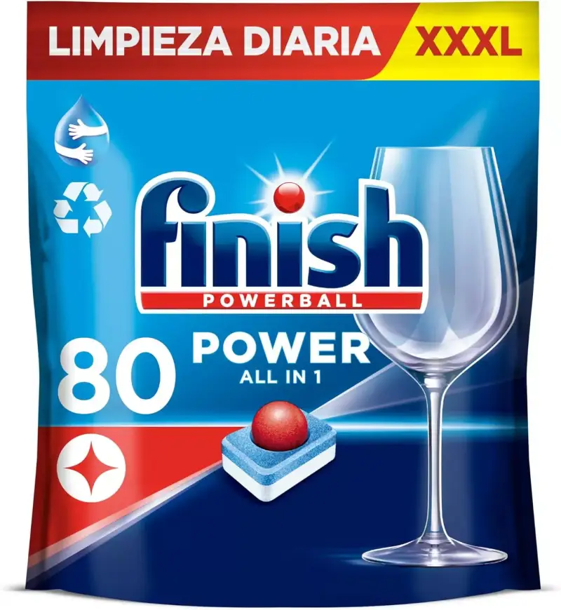 80 Pastillas Finish Powerball All in 1 Max 80 Pastillas Finish Powerball All in 1 Max