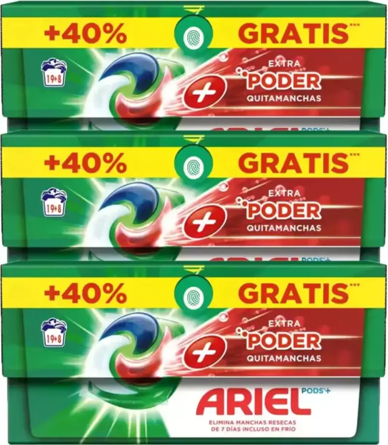 81 Lavados Cápsulas Ariel All-in-One Detergente Lavadora 81 Lavados Cápsulas Ariel All-in-One Detergente Lavadora