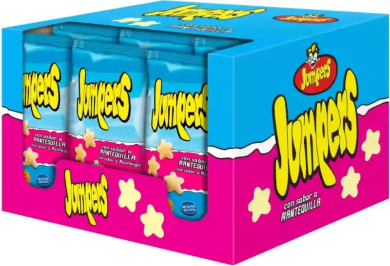 Caja de 24 de bolsas 42gr Jumpers Mantequilla Caja de 24 de bolsas 42gr Jumpers Mantequilla