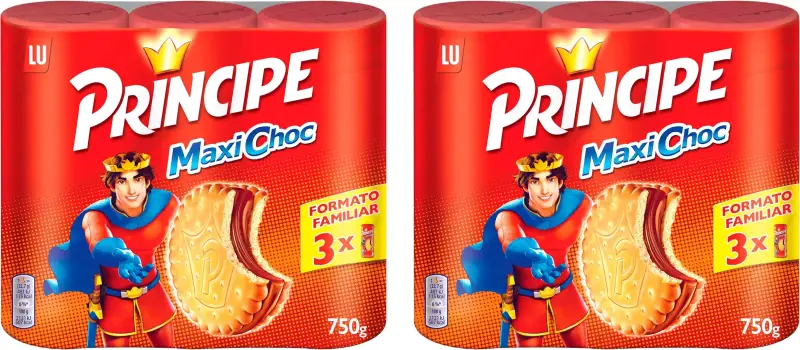 6x250g Príncipe Maxi Choc Galletas 6x250g Príncipe Maxi Choc Galletas