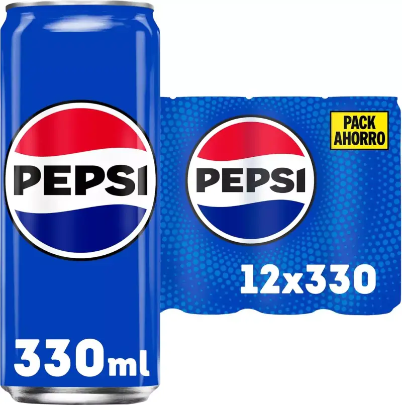12x 330ml latas de Pepsi 12x 330ml latas de Pepsi