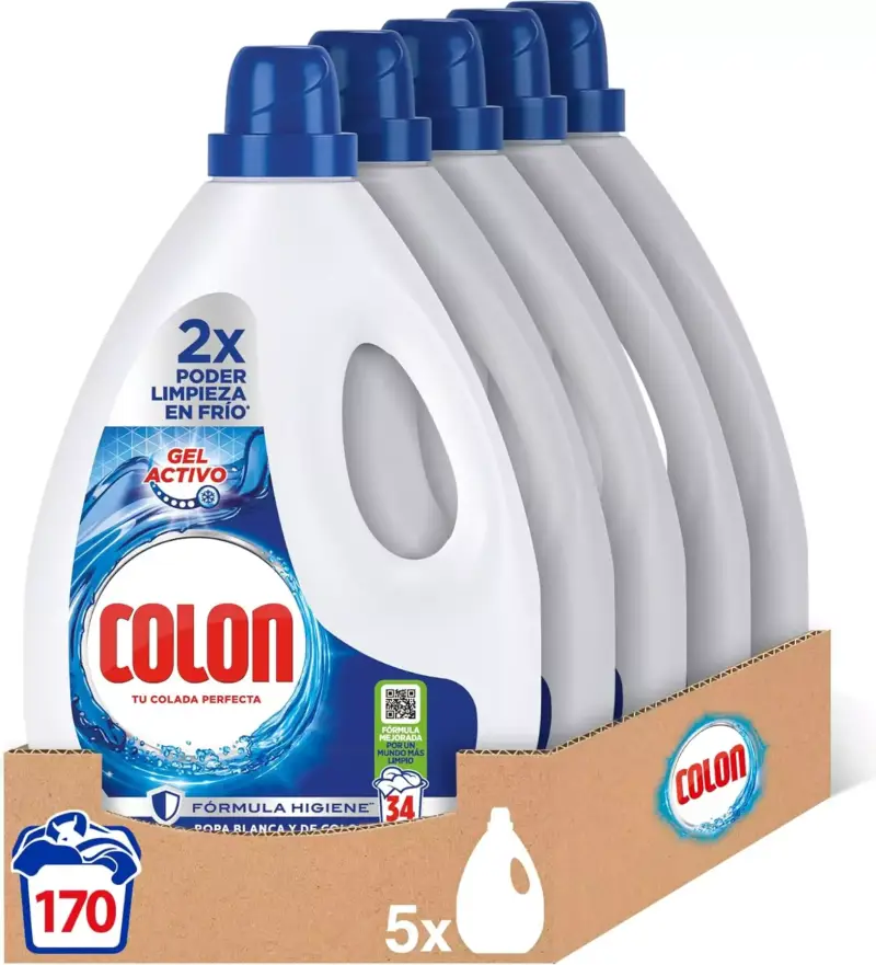 Pack detergentes Colon Gel Activo 170 lavados Pack detergentes Colon Gel Activo 170 lavados