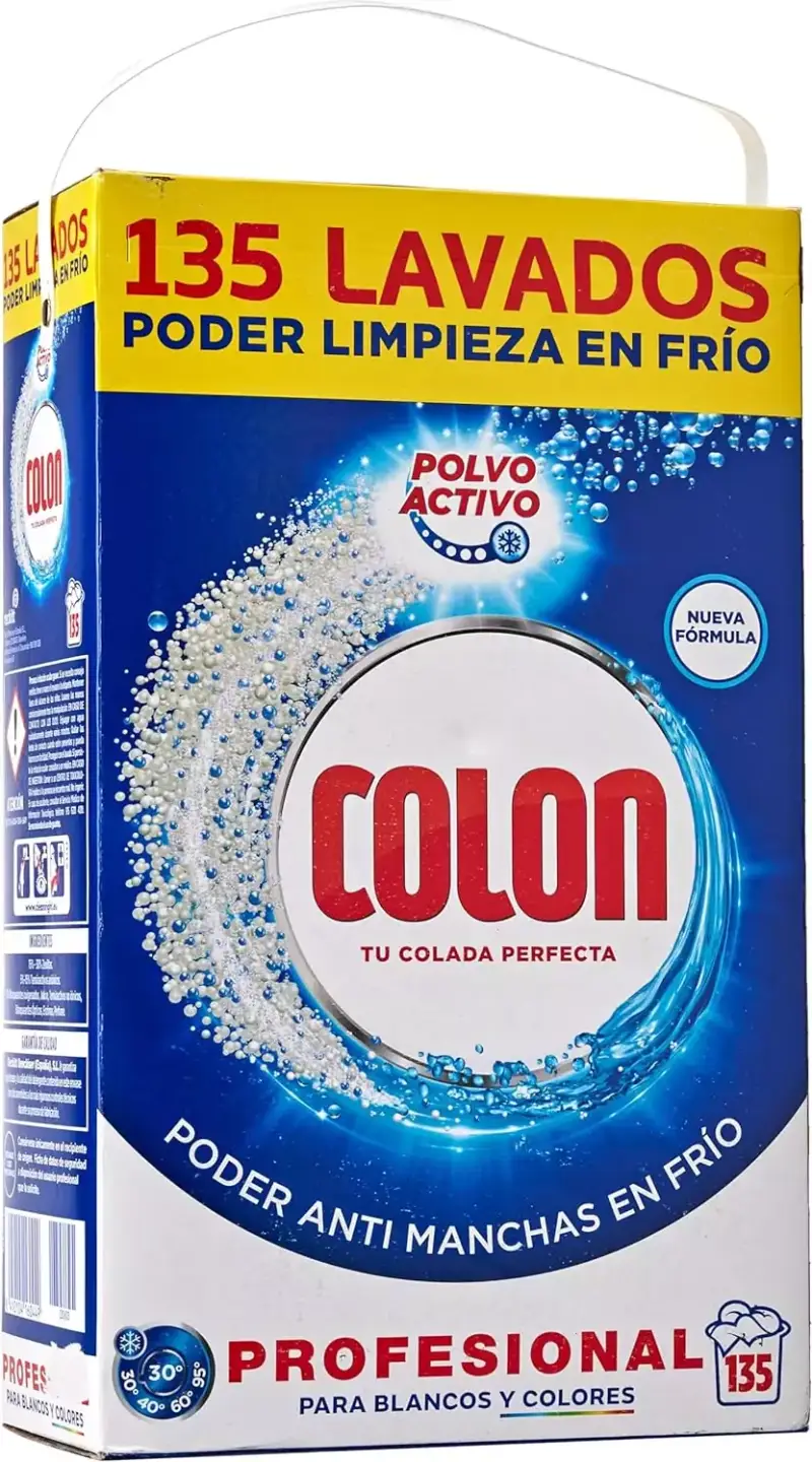 135 Lavados Detergente Colon Polvo Activo 135 Lavados Detergente Colon Polvo Activo