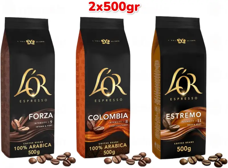 2x 500g L’OR Espresso Forza 100% Arábica 2x 500g L’OR Espresso Forza 100% Arábica