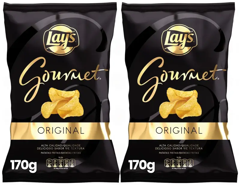 2x 170g Patatas fritas con sal Lay's Gourmet 2x 170g Patatas fritas con sal Lay's Gourmet