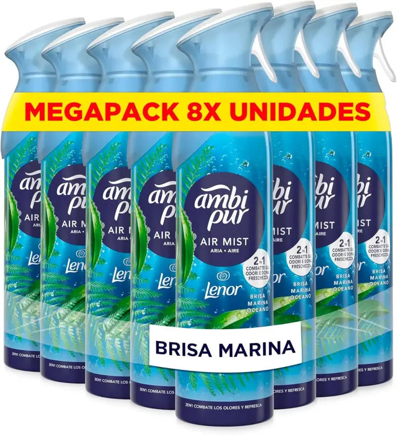 8x185ml Ambipur Brisa Marina spray 8x185ml Ambipur Brisa Marina spray