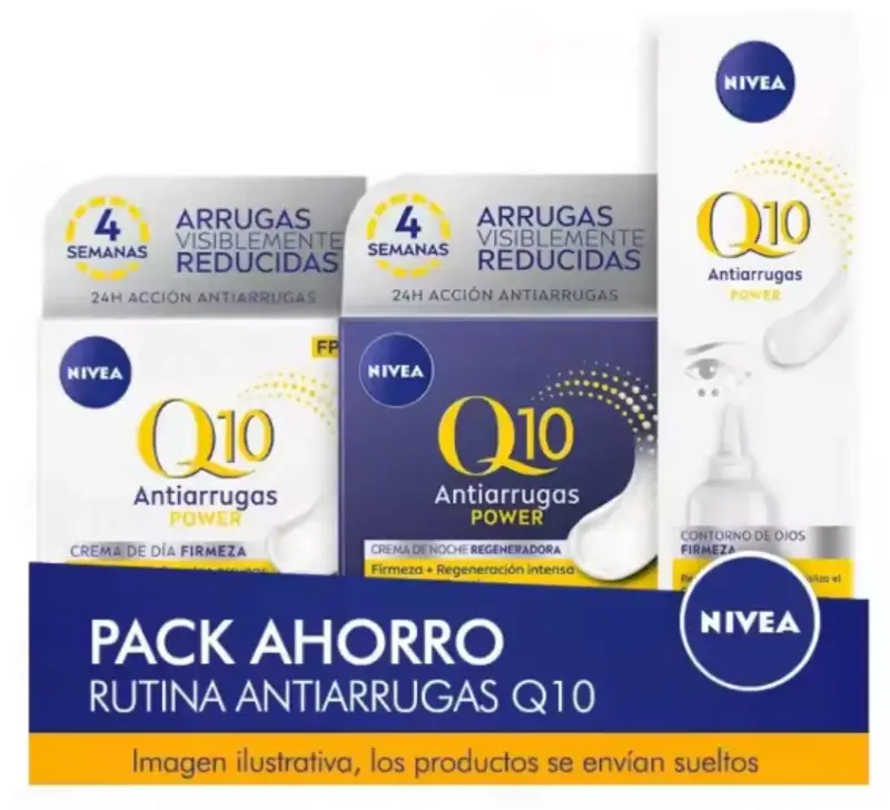 Pack Nivea Q10 crema día + noche + contorno Pack Nivea Q10 crema día + noche + contorno