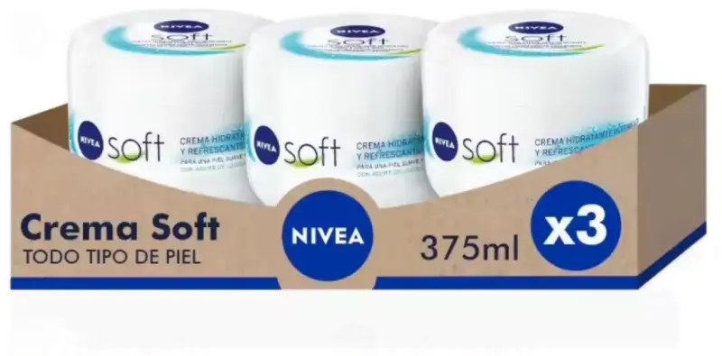 Pack 3uds Crema hidratante Nivea 375ml Pack 3uds Crema hidratante Nivea 375ml