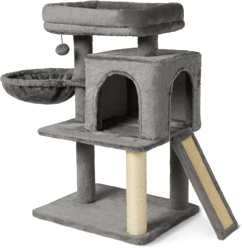 Amazon Basics Torre de Escalada Multinivel para gatos 79cm Amazon Basics Torre de Escalada Multinivel para gatos 79cm